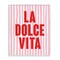 Stupell Industries La Dolce Vita Red Framed Giclee Wall Art Design by House of Lulu